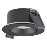 Ledvance LED-Spot Air Adjust Aluminium Schwarz 4W 320lm 36D - 930 Warmweiß | Ausschnitt 68mm - IP23 - Höchste Farbwiedergabe - Dimmbar