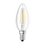 Ledvance Classic LED E14 Kerze Fadenlampe Klar 5.5W 806lm - 827 Extra Warmweiß | Ersatz für 60W
