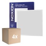 Mehrfachpackung 4x Noxion LED Panel Delta Value V5 Backlit 28W 3920lm - 830-840 CCT | 60x60cm - UGR <22 - Philips Treiber