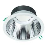 Philips LED Downlight Coreline DN142B Aluminium Weiß 9.8W 1200lm 60D - 840 Kaltweiß | Ausschnitt 155mm - IP54 - UGR<19