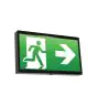 Ansell LED Wall Mounted Emergency Sign EndLED Black 2.5W 18lm - 860 Daylight | Self Test
