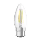 Osram Classic LED B22d Kerze Fadenlampe Klar 4W 470lm - 827 Extra Warmweiß | Ersatz für 40W