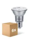 Mehrfachpackung 6x Philips Master Value LED Glühbirne Reflektor E27 PAR20 6W 500lm 25D - 927 Extra Warmweiß | Höchste Farbwiedergabe - Dimmbar - Ersatz Für 50W